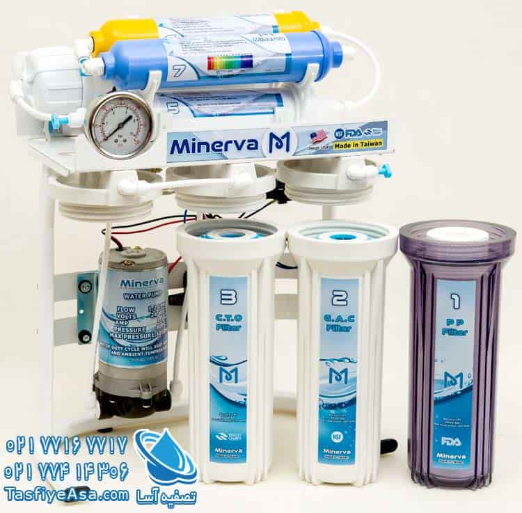 قیمت دستگاه تصفیه آب خانگی قلیایی مینروا Minerva Ro7_Alkaline