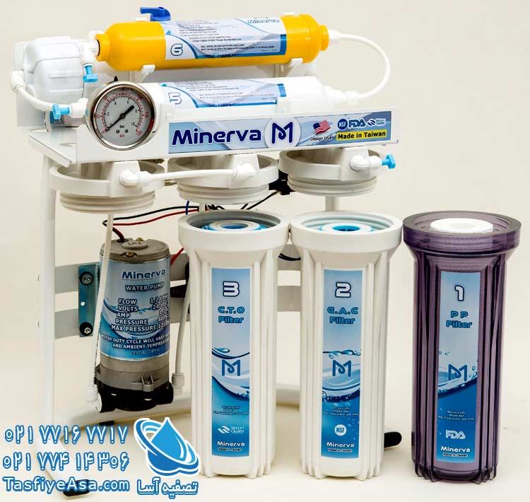 قیمت دستگاه تصفیه آب 6 مرحله ای مینروا Minerva Ro6_50G