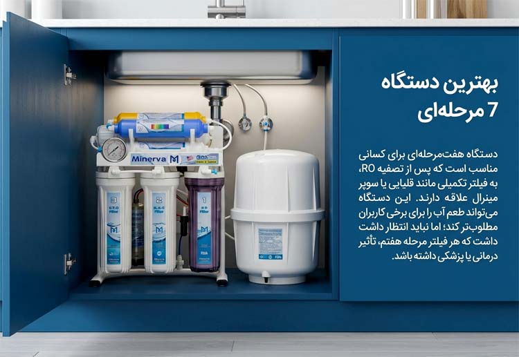 بهترین دستگاه تصفیه آب 7 مرحله ای