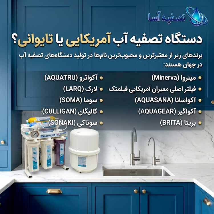 دستگاه تصفیه آب آمریکایی یا تایوانی