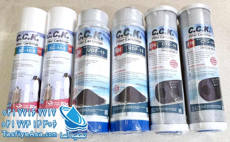 تعویض فیلترهای سه گانه تصفیه آب cck
